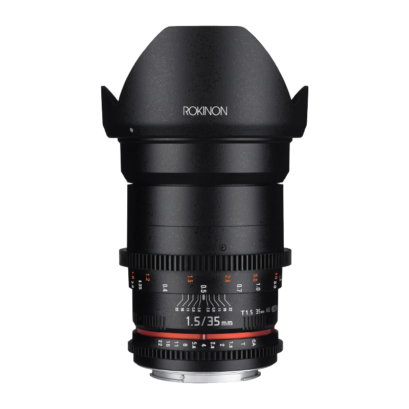 Lente Rokinon EF 35 mm T1.5 - EF (77ø) FF